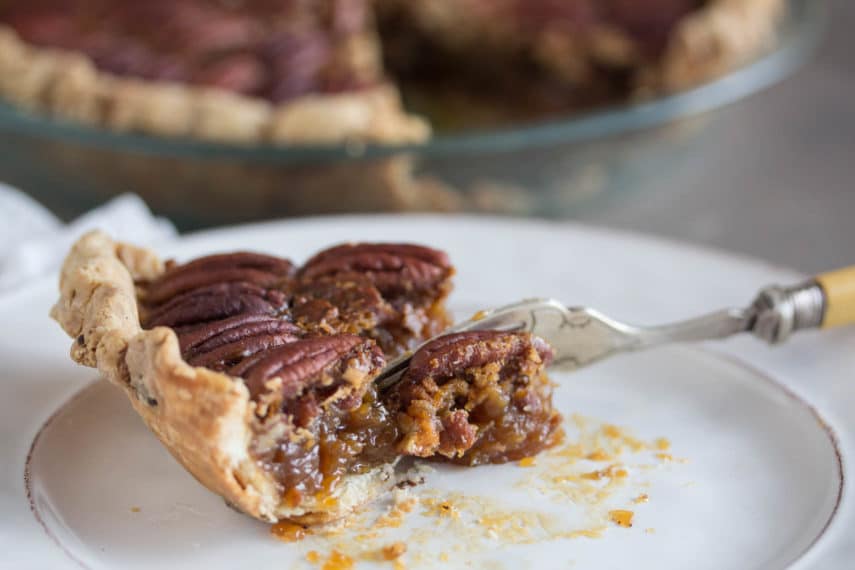 Browned Butter Salted Caramel Pecan Pie in a Chocolate Flecked Pastry ...
