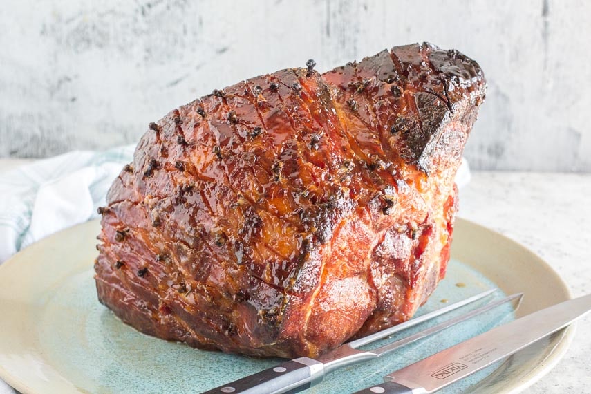 Brown Sugar Ham (Baked Ham Glaze) - A Spicy Perspective