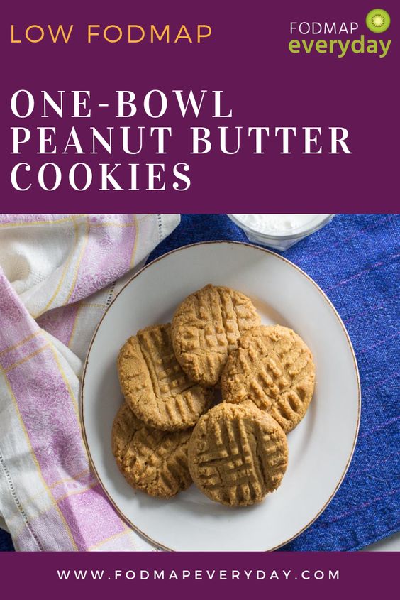 Low FODMAP OneBowl Peanut Butter Cookies FODMAP Everyday