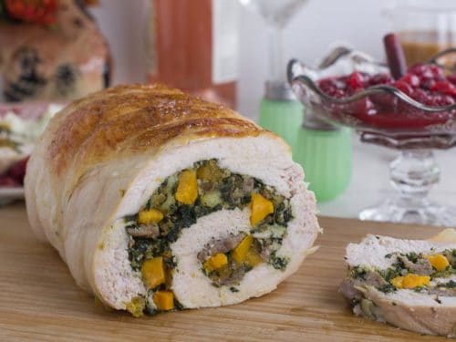 Stuffed Turkey Breasts With Butternut Squash, Kale, and Sausage