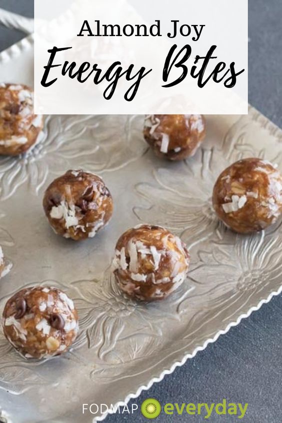 Low FODMAP Almond Joy Energy Bites FODMAP Everyday