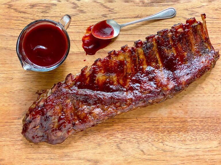 Oven-Roasted Low FODMAP Blackberry Maple BBQ Ribs - FODMAP Everyday