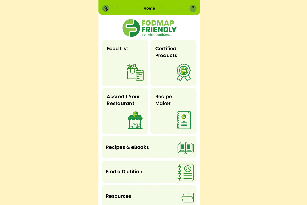 How to use FODMAP Friendly App.