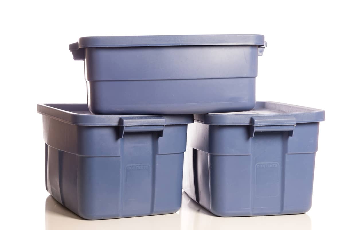 storage containers.