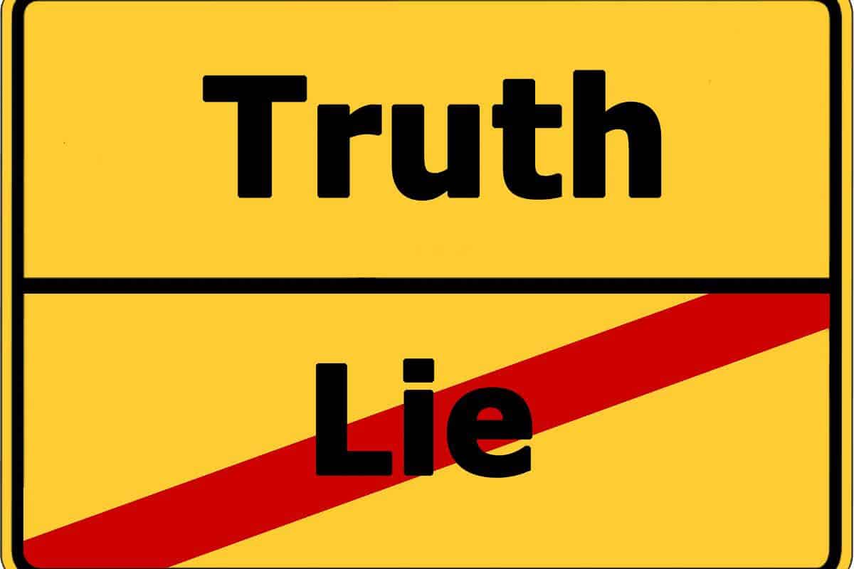 Truth Lie Graphic.