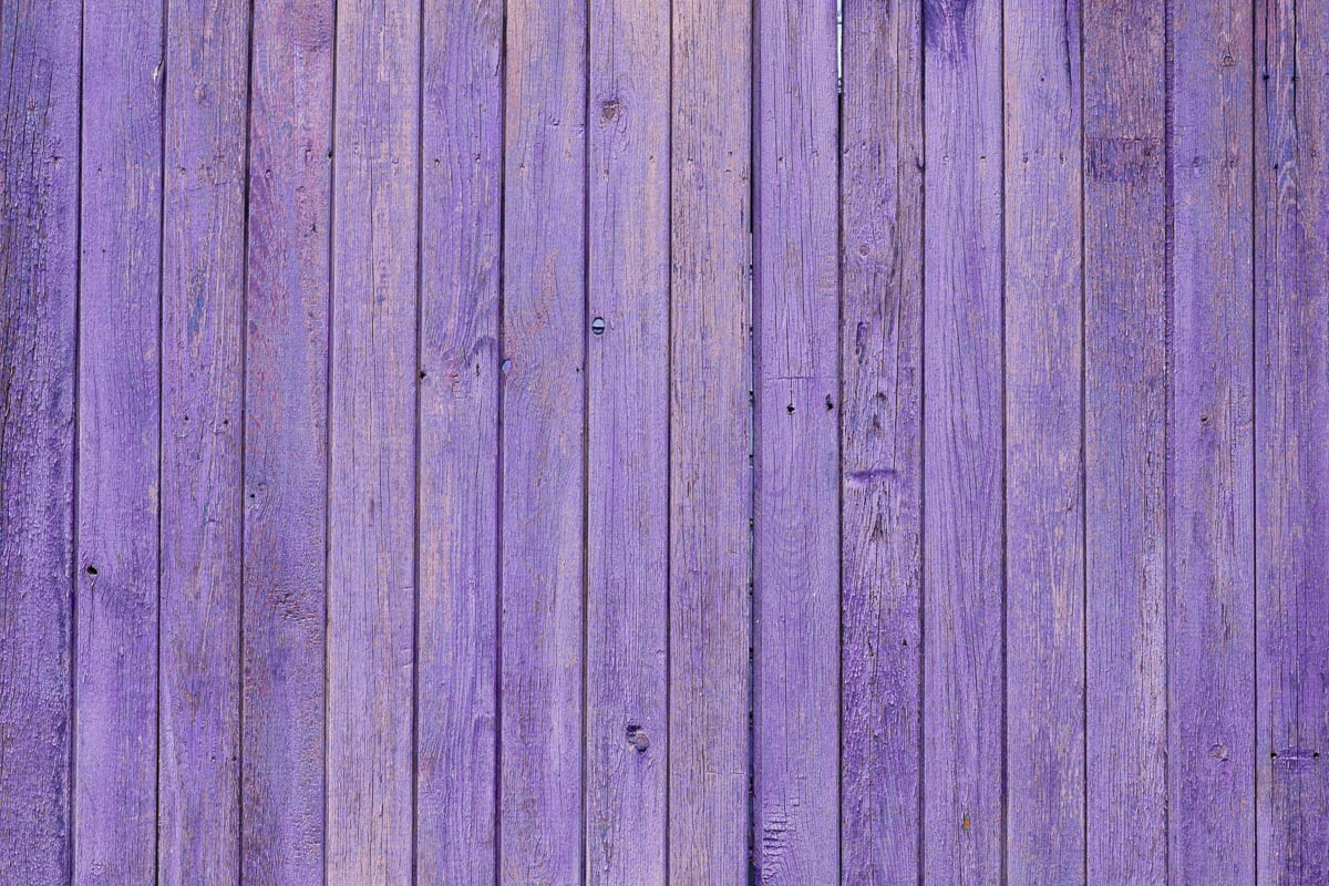 Purple fence close up.