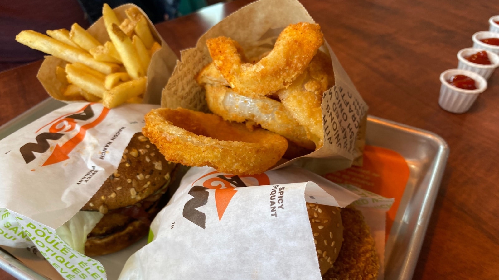 A&W onion rings. 