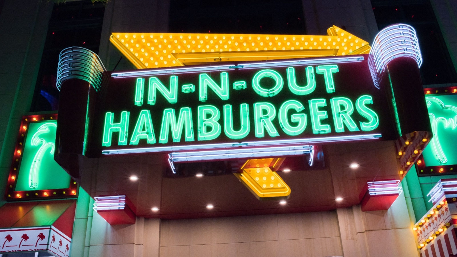 In and Out Burgers. 