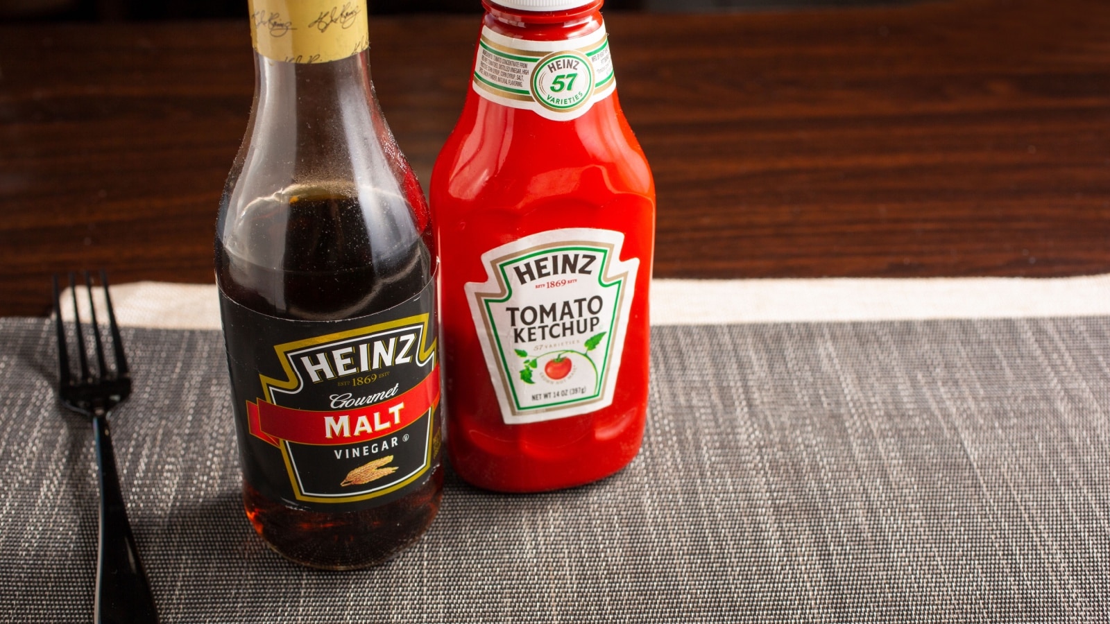 malt vinegar and ketchup.